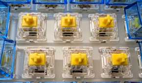 gateron yellow switches in keyboard