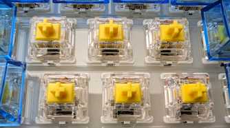 gateron yellow switches in keyboard