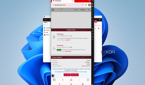 Screenshot of Genymotion emulating a Pixel 8 Pro running Vivaldi browser