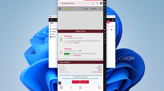 Screenshot of Genymotion emulating a Pixel 8 Pro running Vivaldi browser