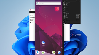 Screenshot of Genymorion emulating a Pixel 8 pro and showing additional settings options