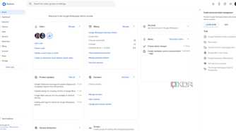 Google Workspace Admin console dashboard