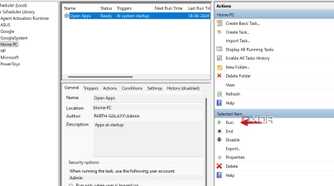 A screenshot showing run automation on Windows