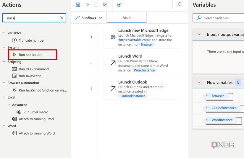 A screenshot showing run any app on Windows