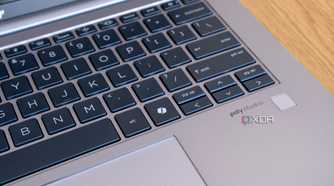 Close-up of the Copilot key on the HP ZBook Firefly 14 G11