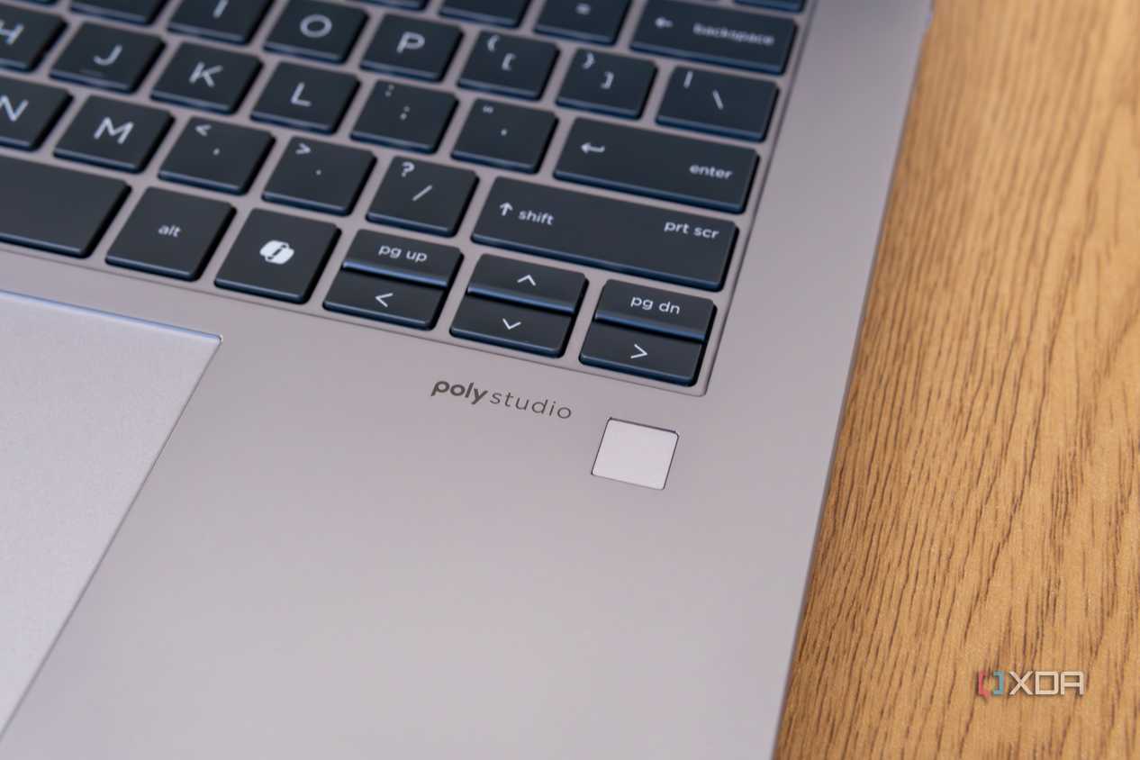 Close-up of the fingerprint reader on the HP ZBook Firefly 14 G11