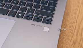 Close-up of the fingerprint reader on the HP ZBook Firefly 14 G11