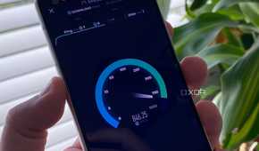 Internet speed test on Galaxy phone home internet