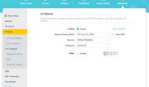 IoT network settings on a TP-Link Archer BE800