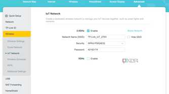 IoT network settings on a TP-Link Archer BE800