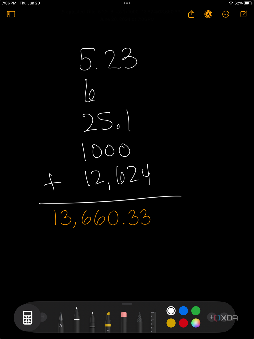 How to use Math Notes in iPadOS 18