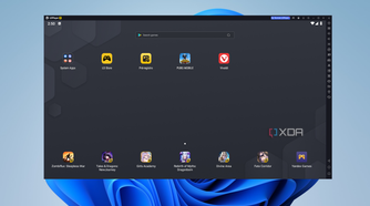 Screenshot of LDPlayer displaying the home screen