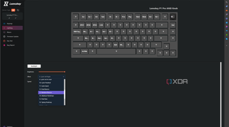 RGB lighting customization in the Lemokey launcher software