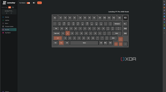 Key test in the Lemokey launcher software
