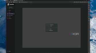 Screenshot of Lemokey launcher showing the firmware update section for the Lemokey X3