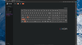 Screenshot of Lemokey key tester for the Lemokey X3