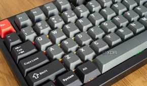 Close-up of the WASD keys on the Lemokey P1 Pro