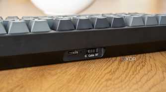 Close-up of the mode switch on the Lemokey P1 Pro