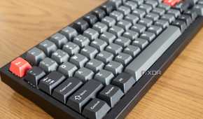 Angled view of the Lemokey P1 Pro focusing on the left Control key