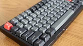 Angled view of the Lemokey P1 Pro focusing on the left Control key
