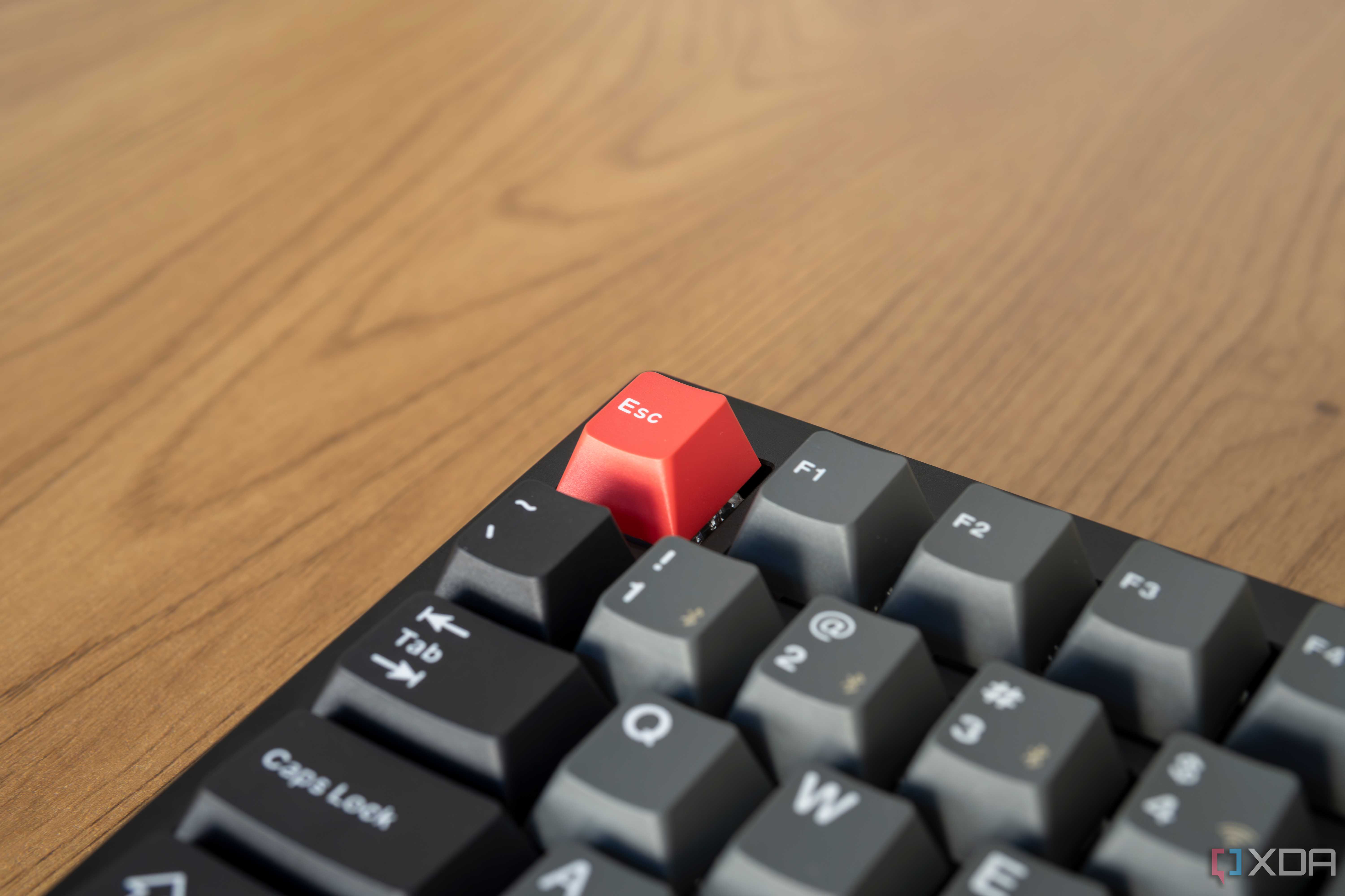 Close-up of the Esc key on the Lemokey P1 Pro
