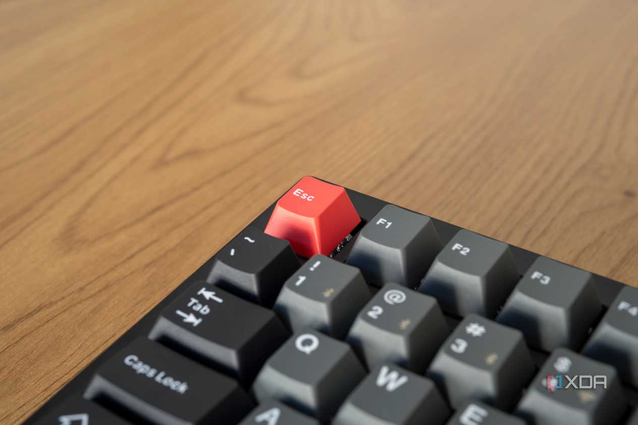 Close-up of the Esc key on the Lemokey P1 Pro