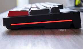 Right-side view of the Lemokey X3 with a red light bar