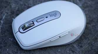 An angled view of the Logitech MX Anywhere 3S mouse.