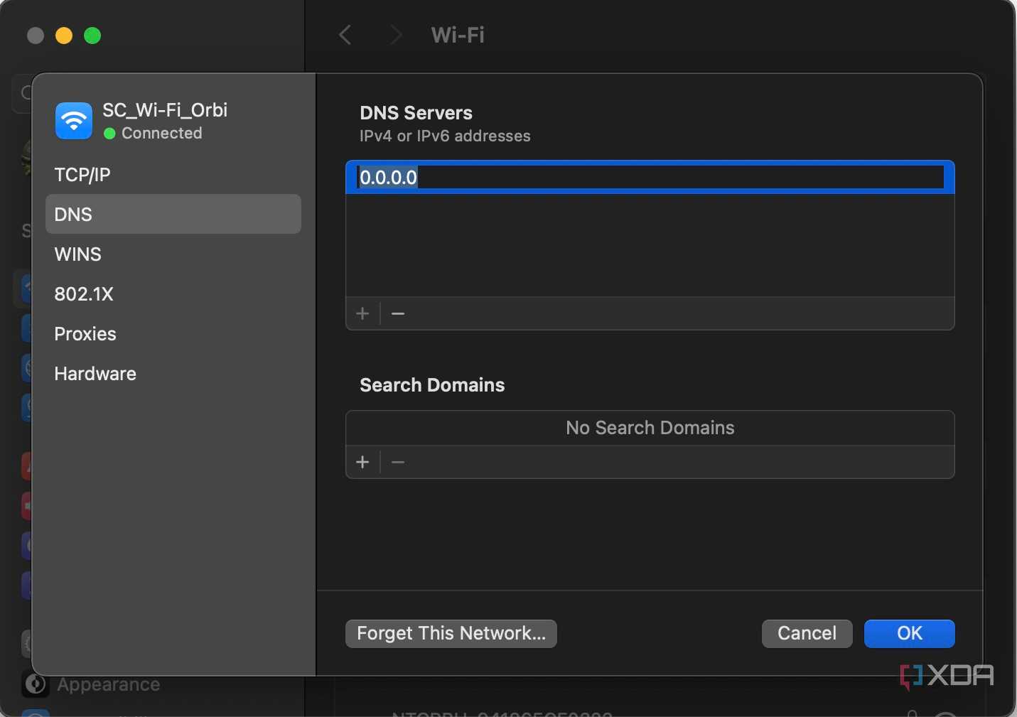 Change DNS on Mac