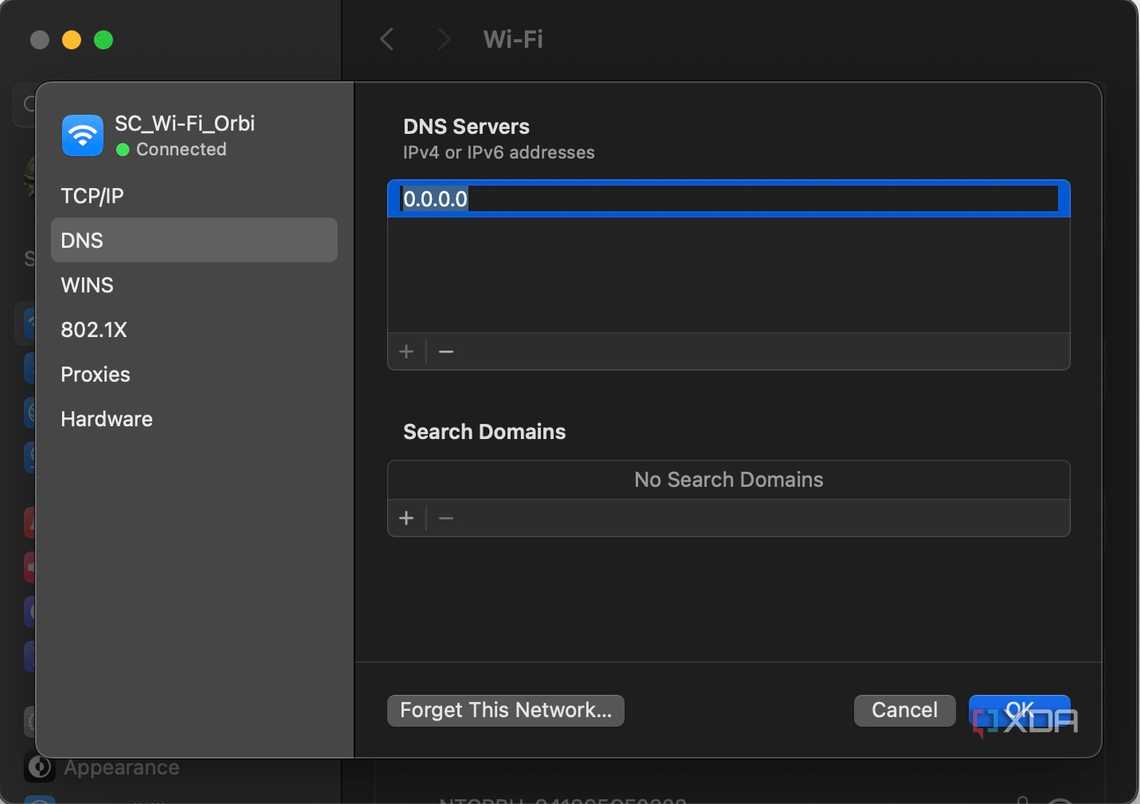 Change DNS on Mac