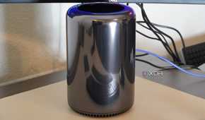 A Mac Pro cylinder after upgrades.