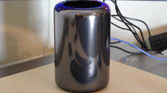 A Mac Pro cylinder after upgrades.