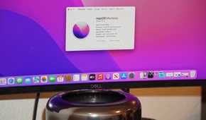The about Mac menu on an upgraded Mac Pro.