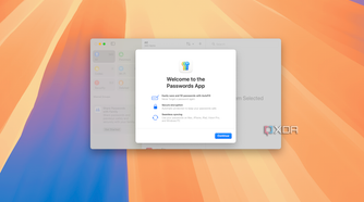The new Apple Passwords app in macOS Sonoma.