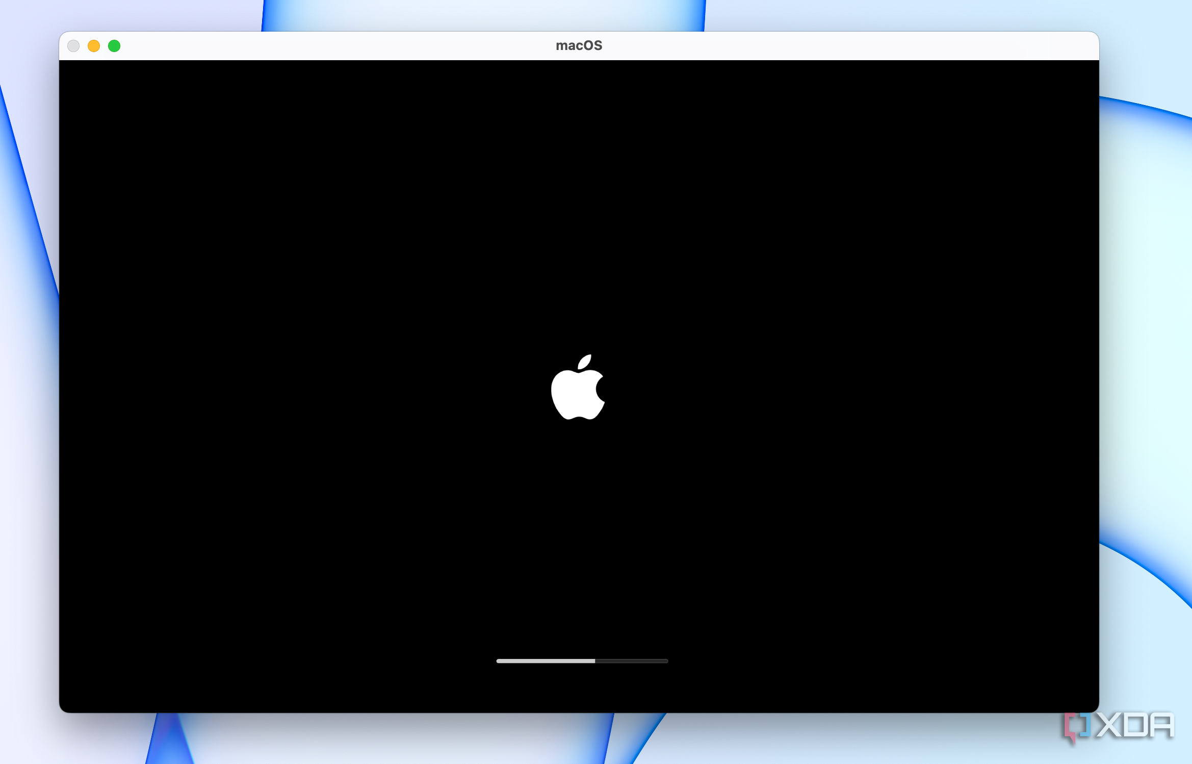 Waiting for the macOS Sequoia VM to install.