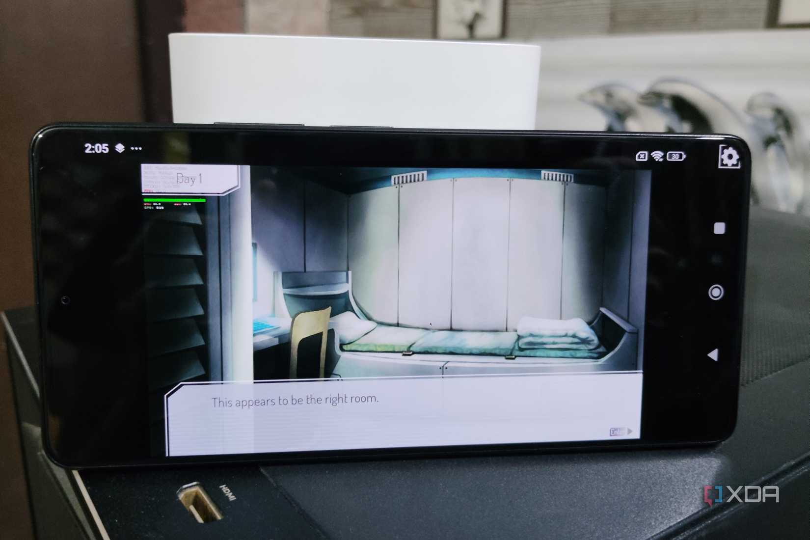 GNOSIA running on a Poco F5 via Mobox
