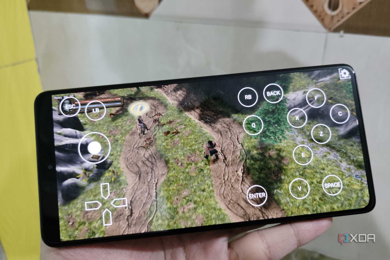 Baldur's Gate 2 running on a Poco F5 via Mobox