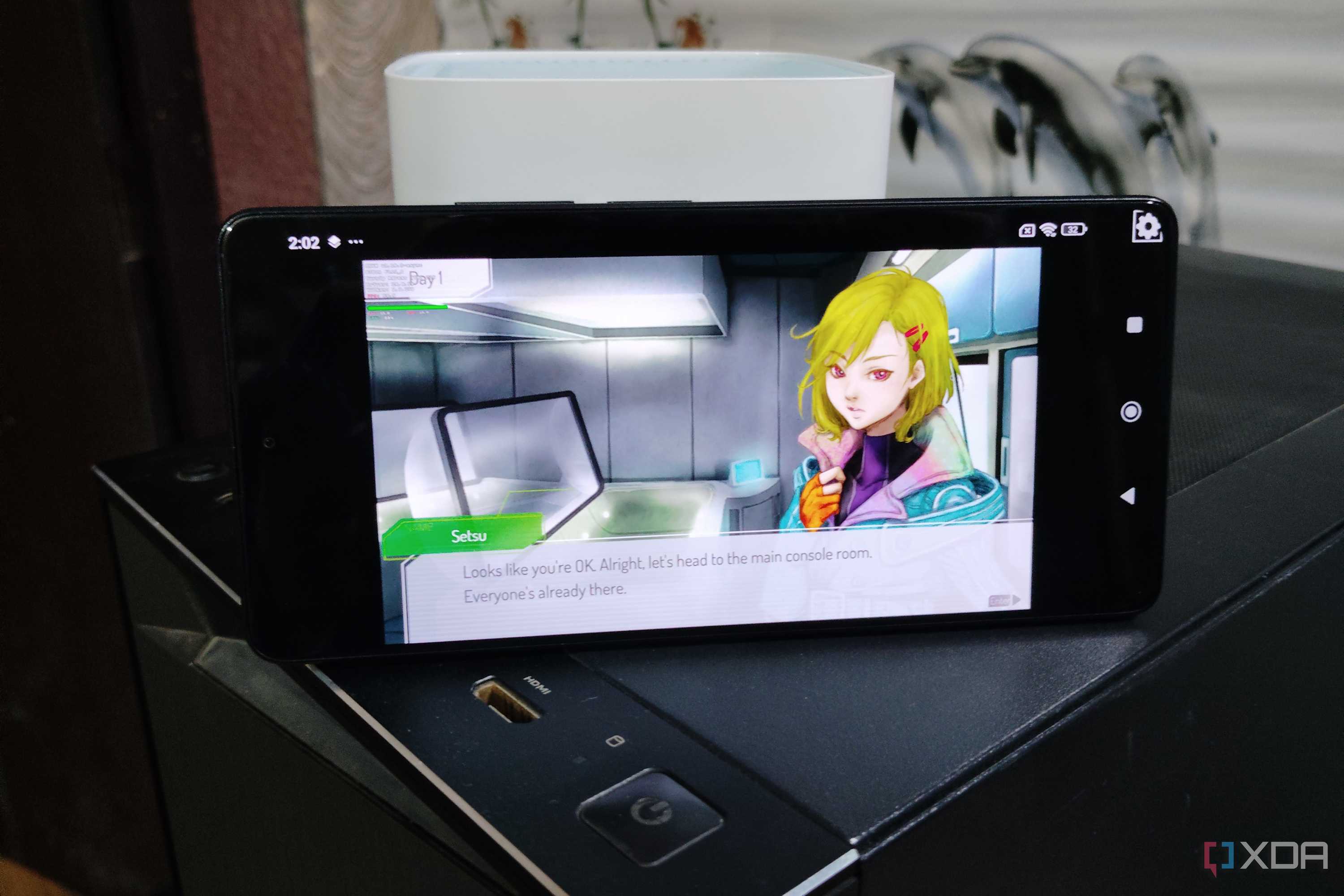GNOSIA running on a Poco F5 via Mobox