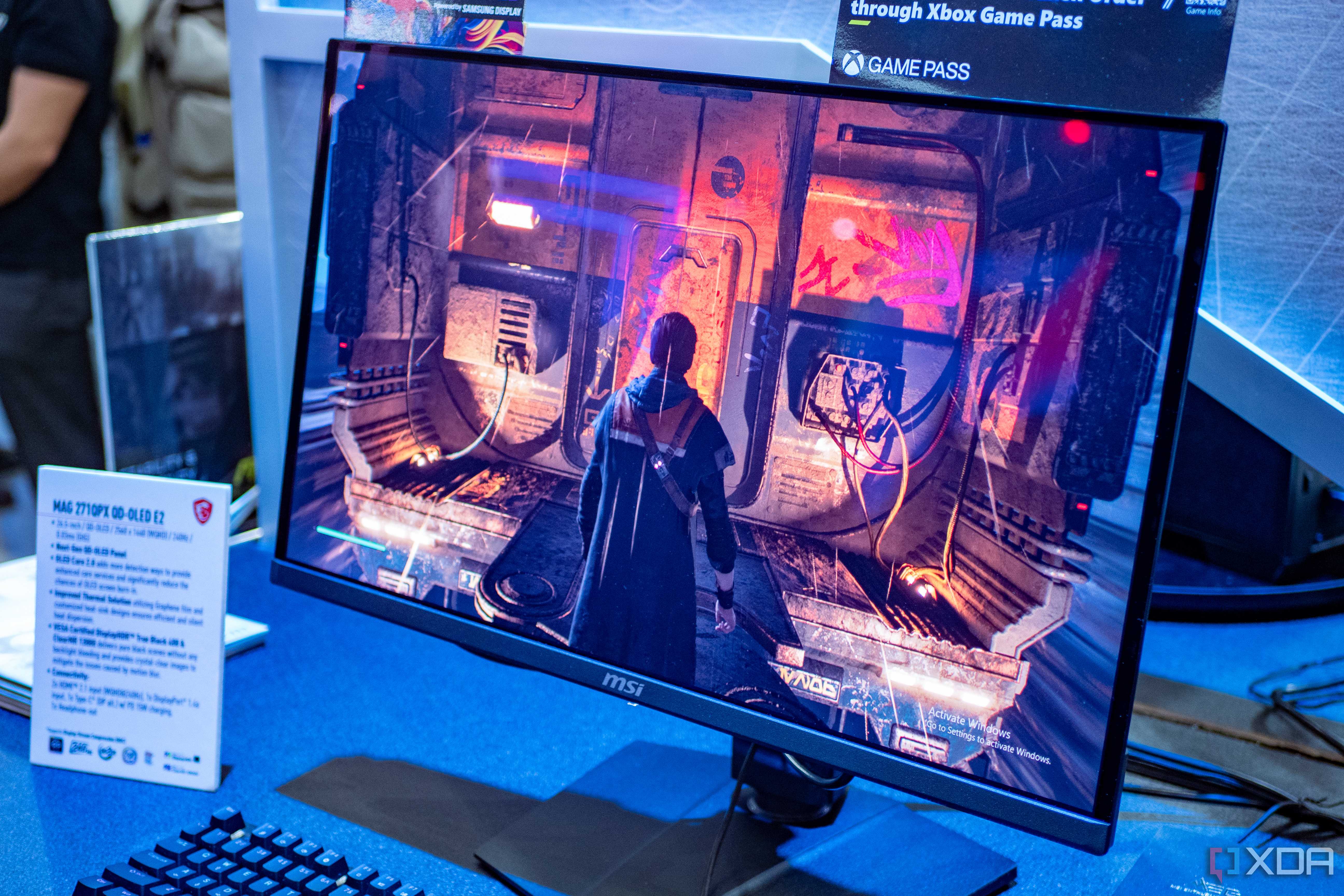 MSI MAG 271QPX QD-OLED E2 at Computex