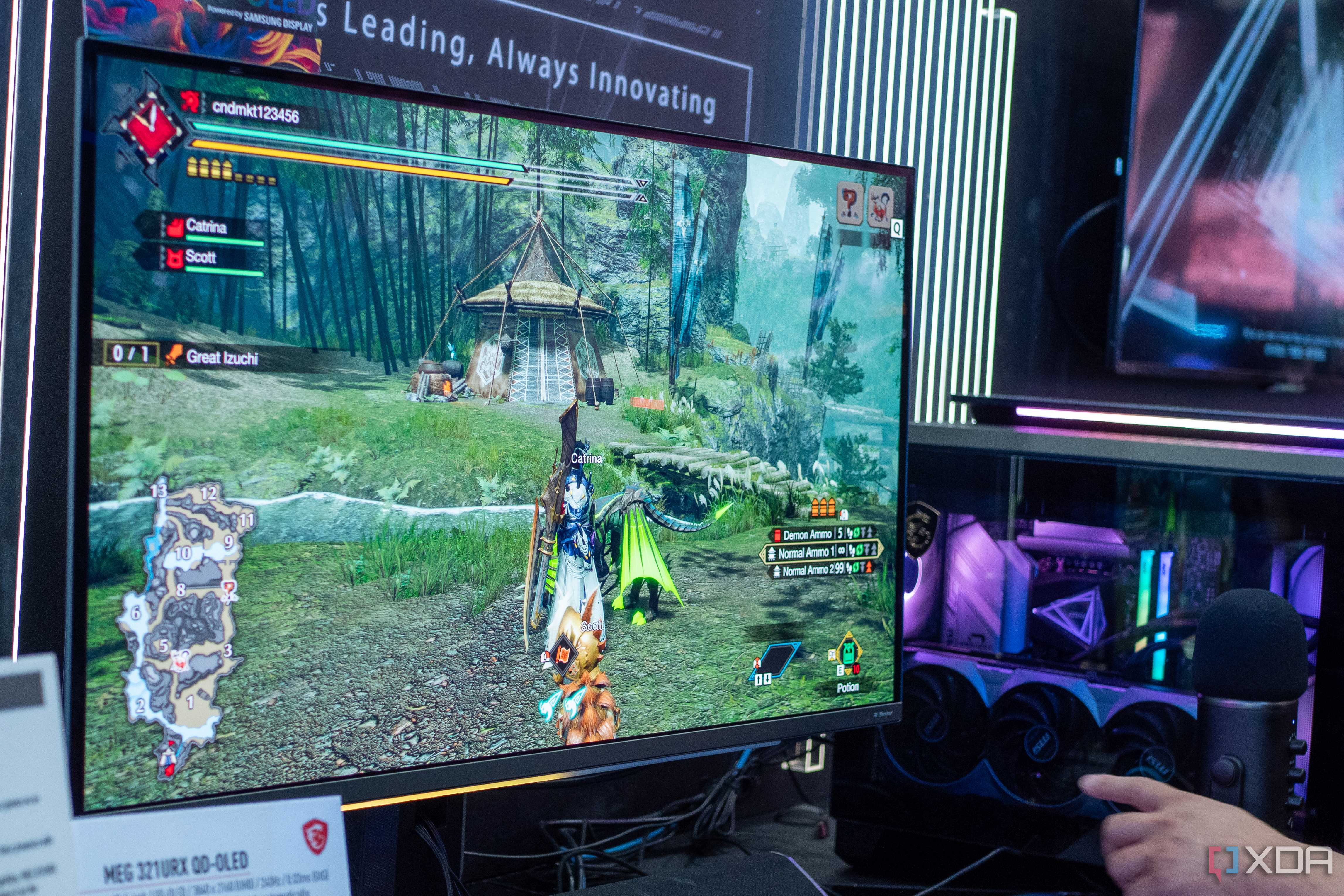 MSI MEG 321URX QD-OLED at Computex