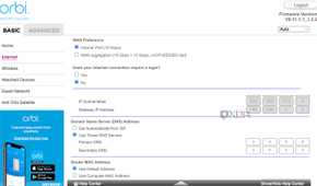 Change DNS on Netgear Orbi router