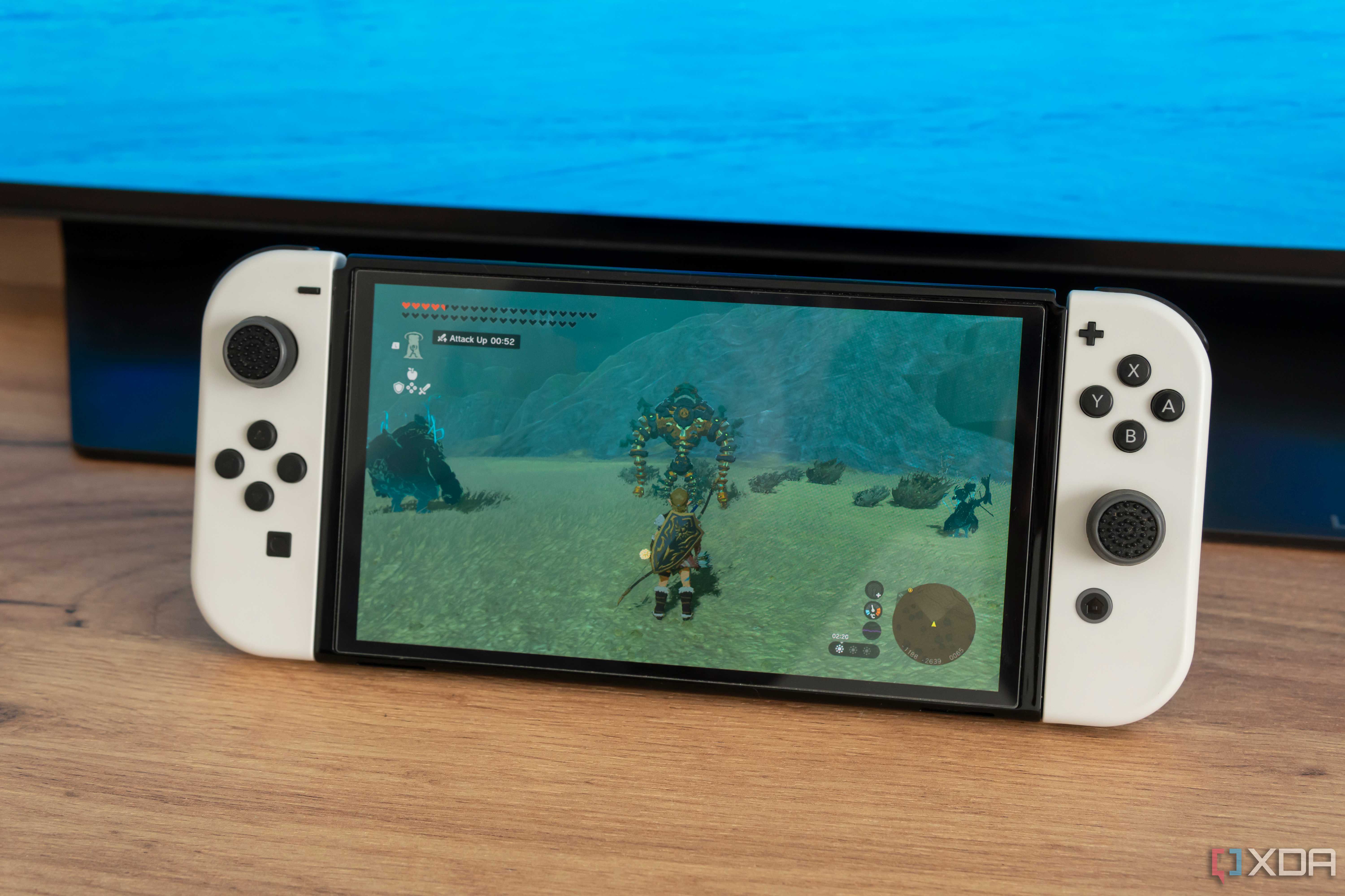 Nintendo Switch displaying The legend of Zelda: Tears of the Kingdom