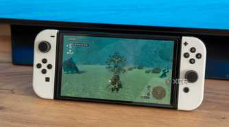Nintendo Switch displaying The legend of Zelda: Tears of the Kingdom