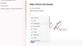A screenshot showing Craft slash command