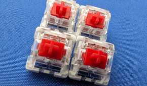 rk red switches on table