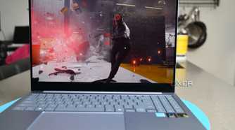 Shot of the video game "Control" on Samsung Galaxy Book 4 Edge