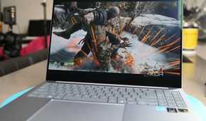 Screenshot of "God of War" on Samsung Galaxy Book 4 Edge