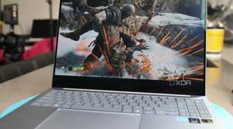 Screenshot of "God of War" on Samsung Galaxy Book 4 Edge