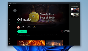 Google Play Games listing for Grimvalor
