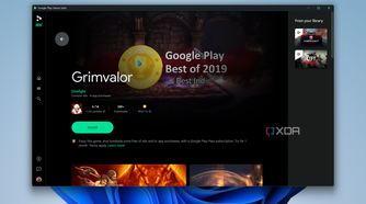 Google Play Games listing for Grimvalor